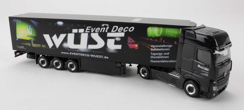 Kühl koffersattelzug event - mb, kühl-koffersattelzug
