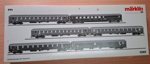 Schnellzugwagen set der - der, epoche